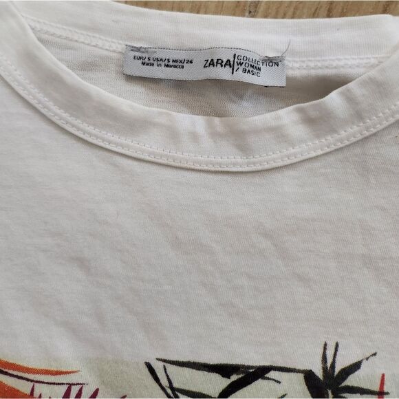 Zara Graphic Tee Size Small - Picture 5 of 5